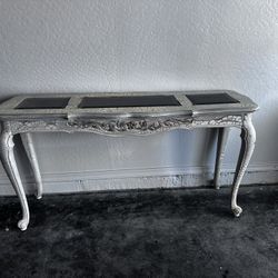 Shabby Chic Crackle Finished Console Table