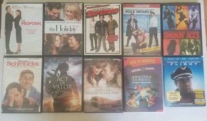 DVD Movie Bundle Lot Comedy Action Drama Kids