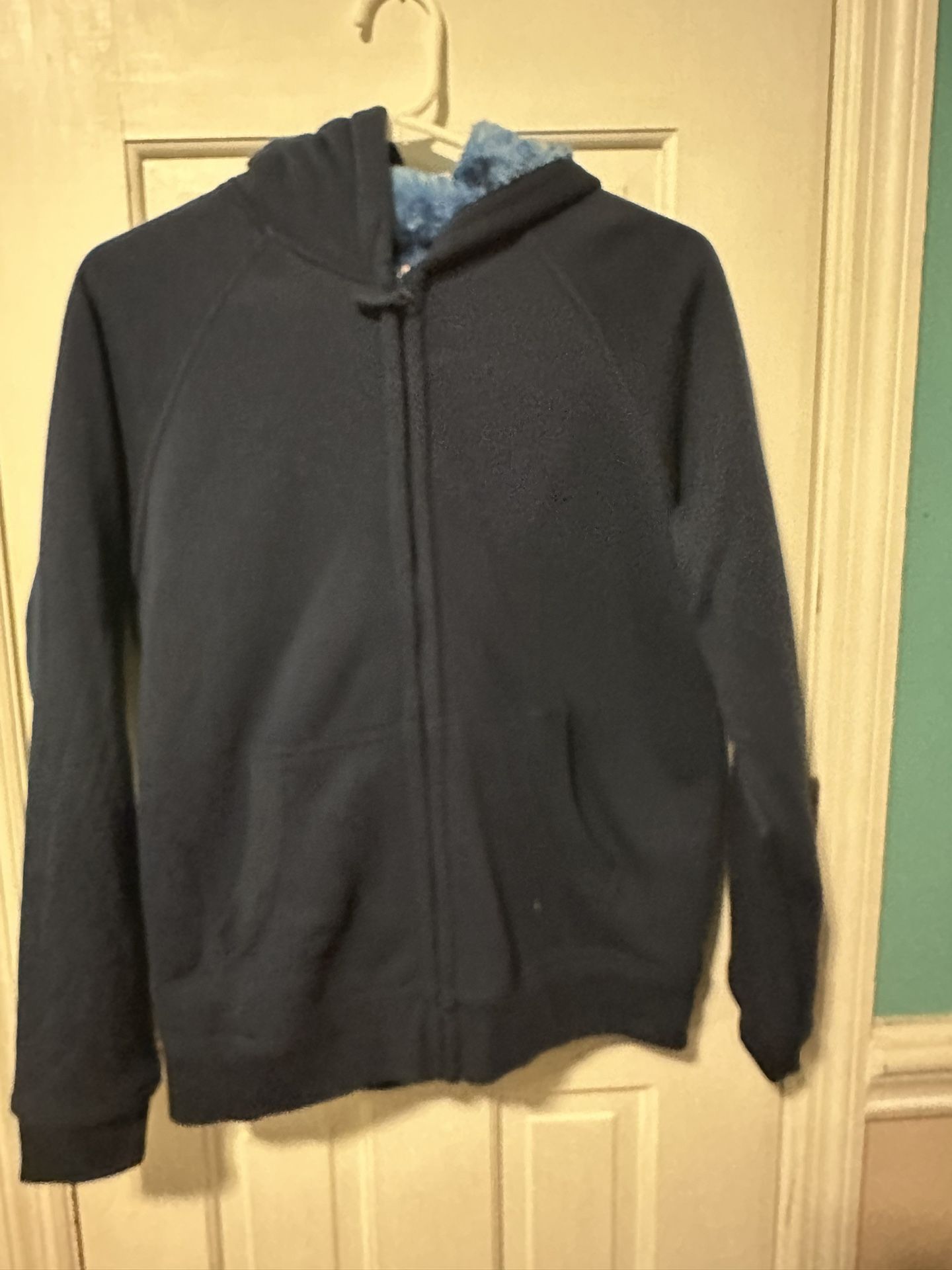 Thick Blue Zip Up