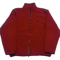 Nautica Competition Nautex Men’s Red Black Full Zip Logo Fleece Jacket Size XL