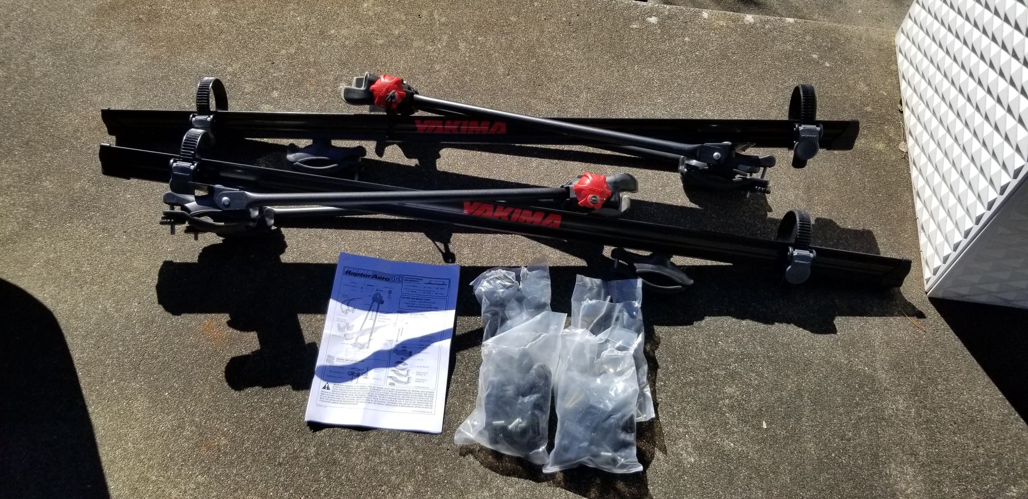 2 Yakima Raptor Aero Bike Racks