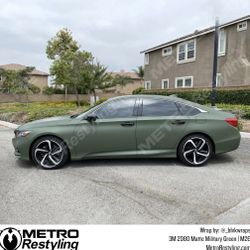 Military Green Car wrap
