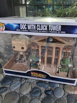 Funko Pop Doc with Clock Tower Back to the Future