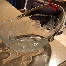 Glass Bowl With Handle