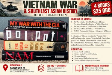 VIETNAM WAR & SOUTHEAST ASIAN HISTORY BOOK COLLECTION — 4 BOOKS — $25 OBO