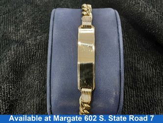 ID Bracelet - Yellow Gold 18k (.750) 13.9 grams 8 inch