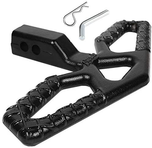 Beaver Step for 2" Receivers, Solid Steel Construction With Rust-free Powder Coating, Ready 10000 Pound Tow Strap Capacity