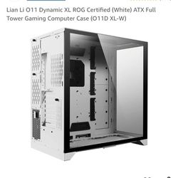 Lian Li O11 Dynamic XL ROG Certified (White) ATX Full Tower Gaming Computer Case (O11D XL-W)