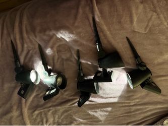 Set of 4 Solar LED Landscape Spotlights