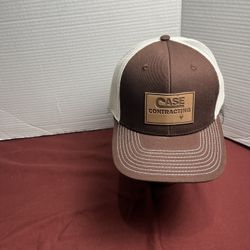 CASE CONTRACTING"  Brown With Cream Mash One Size Fit All