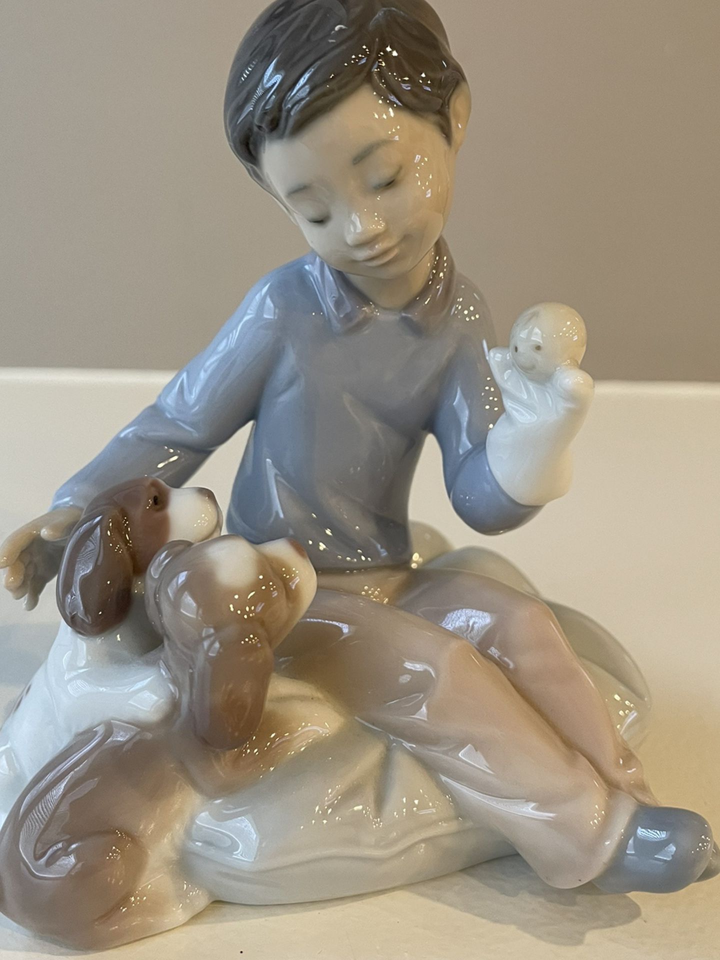 Lladro Boy “Puppet Show” Figurine