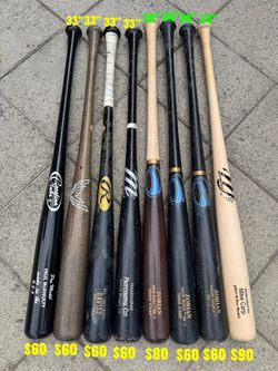 Baseball wood bats quality bats prices and sizes are shown in the pictures have more equipment available