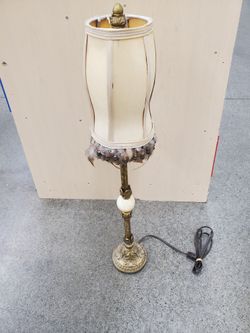 Vintage Barovier & Toso Murano Coronado D'oro Table Lamp Style Feather