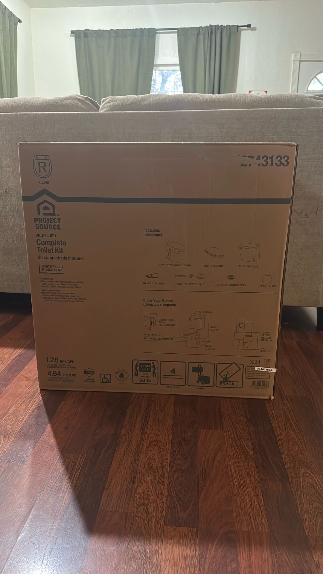 Round Bowl Toilet Kit