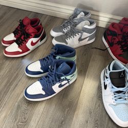 Jordan 1’s Mid, High, Lows Sz’s 12, 12.5, And 13 