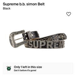 Black Supreme BB Belt