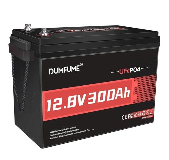 12V 300Ah Lithium LiFePO4 Battery,200A BMS 3840W Rechargeable Lithium Iron Phosphate Battery for Solar Energy Storage,Backup Power,RV,Camping