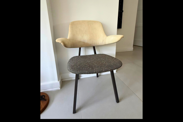 Mid-Century Modern Two-Tone Accent Chair