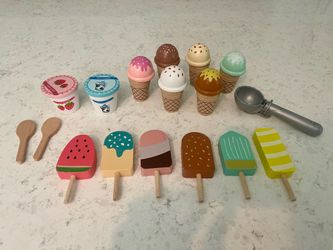 Wooden Ice Cream Pretend Play Set