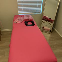Pink Portable Massage Table 24 inch