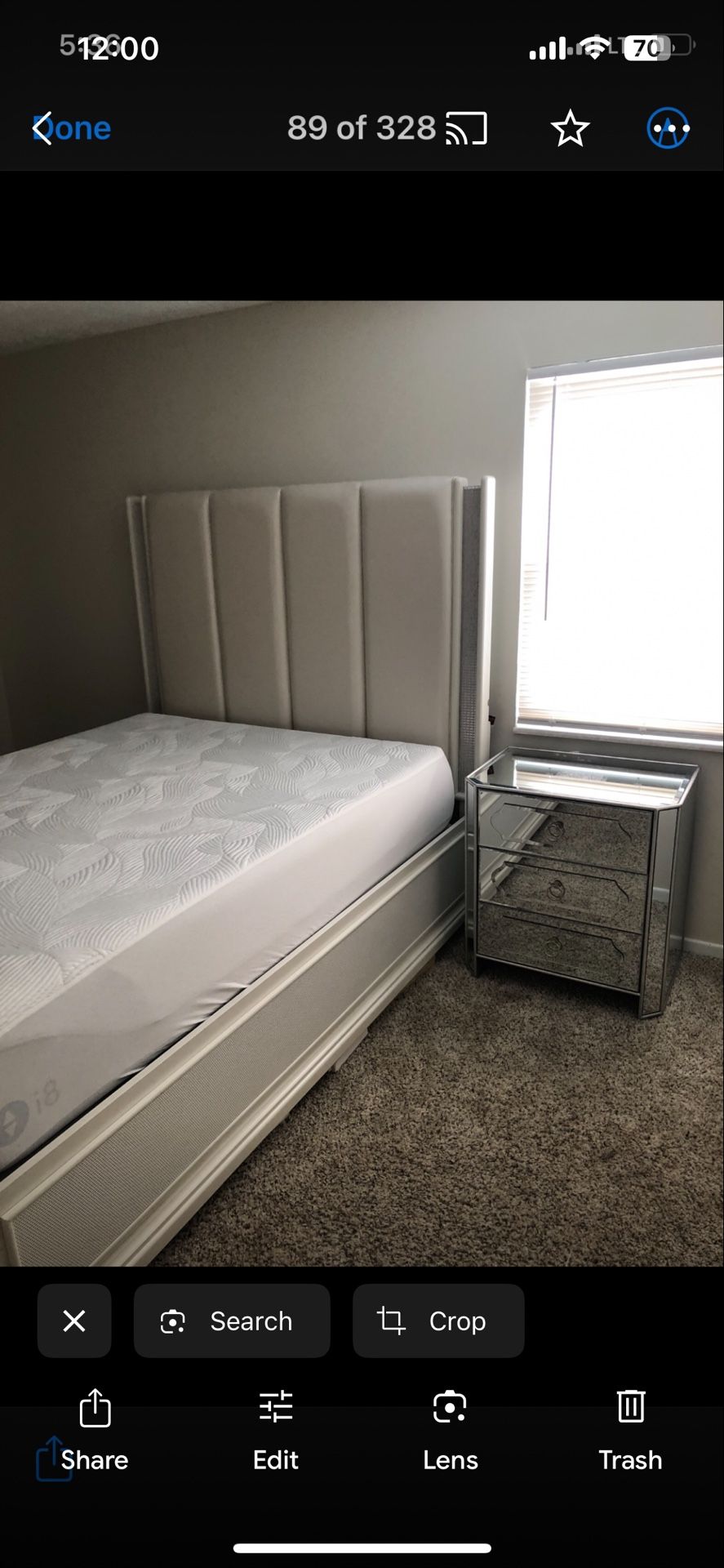 Queen Bed Frame And Nightstand
