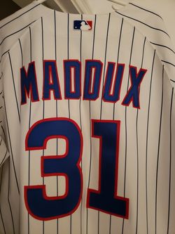 Greg Maddux Cubs MLB Majestic Jersey 48