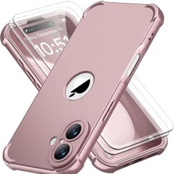 iPhone 16 Case, with 2 x Screen Protectors