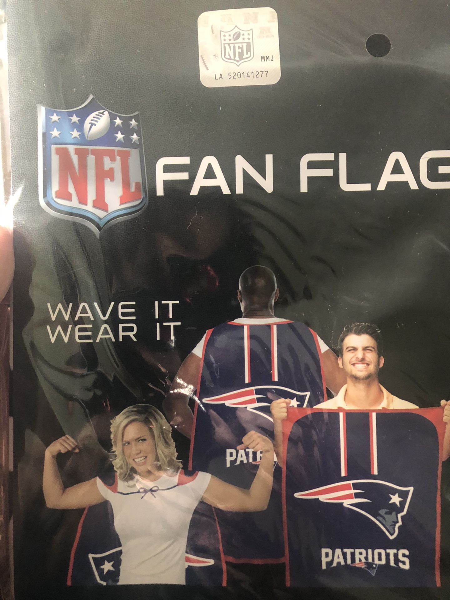 PATRIOTS official NFL fan flag