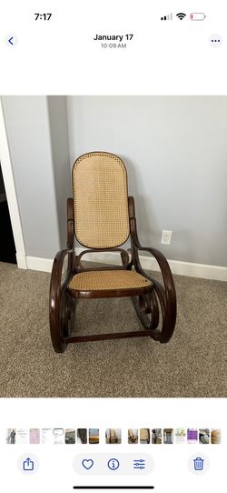 Vintage Cane Rocking Chair