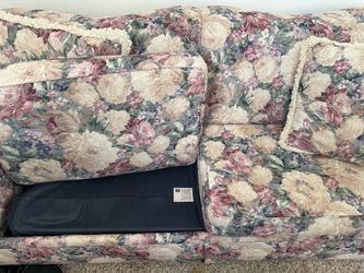 Floral sleeper sofa