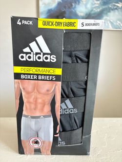 Adidas Performance Boxer Briefs 4-Pack Size Small