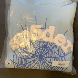 Sp5der Web Hoodie ‘Sky blue’