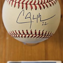 Clayton Kershaw signed baseball