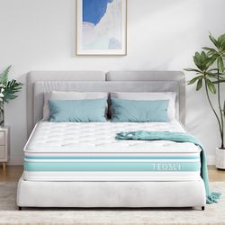 Twin 10” Hybrid Mattress – Medium Firm Bed in a Box with Pocket Springs