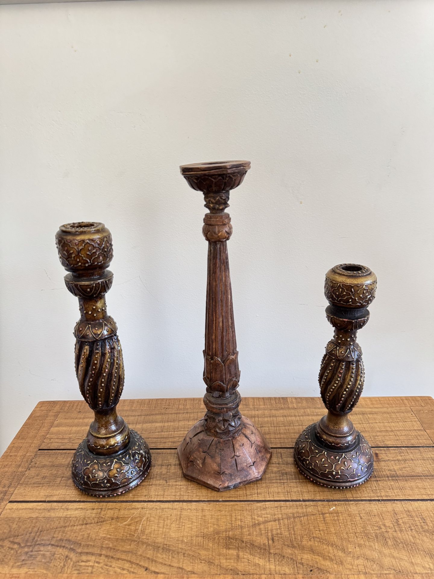 Wood Candle Holder