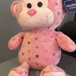 Kelley Toy Pink Monkey Plushie 
