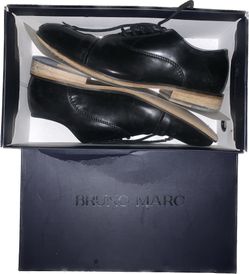 Black Dress Shoes, Bruno Marc, Size 7