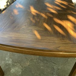 Vintage Extension Dining Table with Leaf Made In U.S.A.