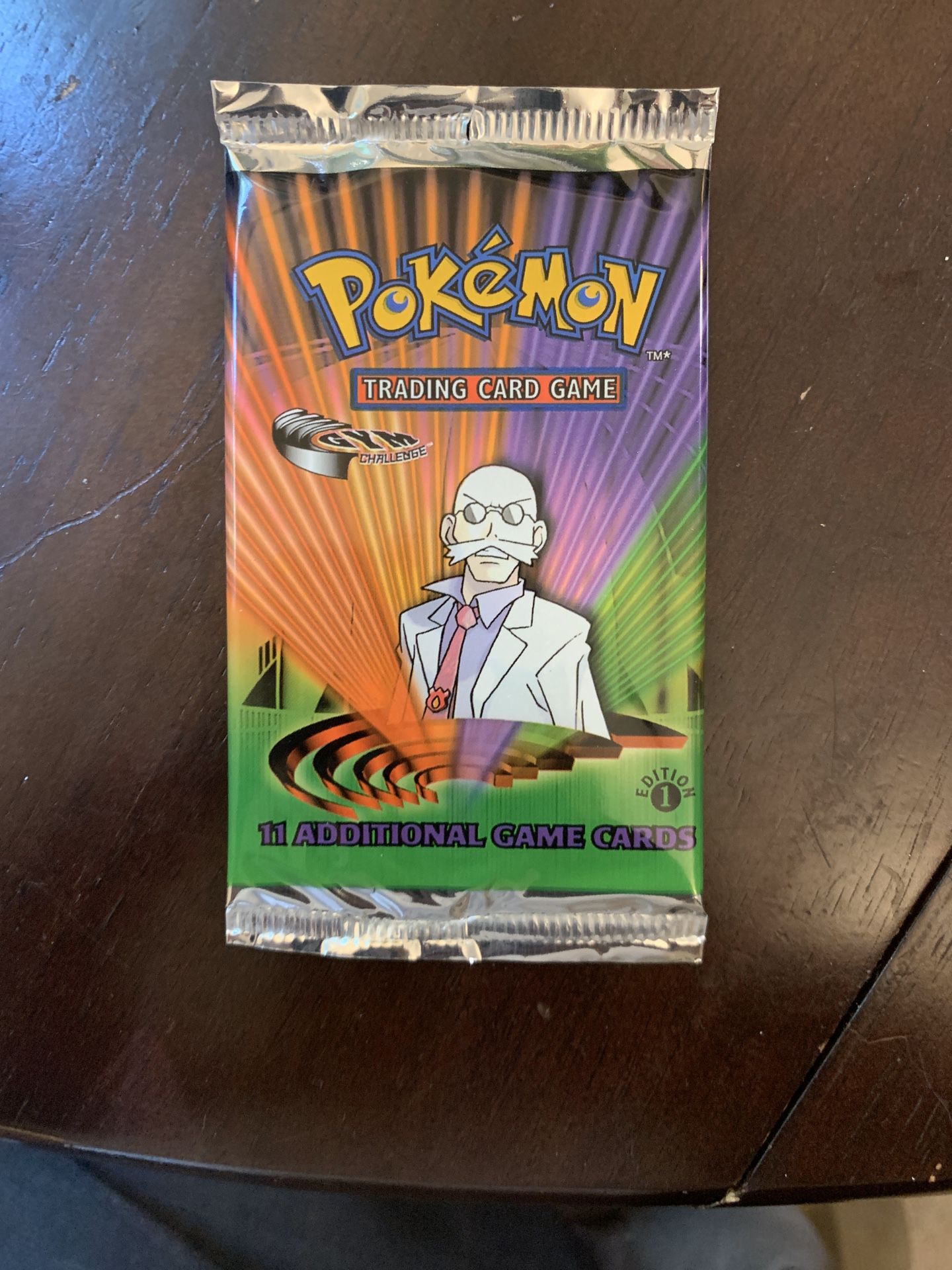 TWO First edition Pokémon gym leader booster pack
