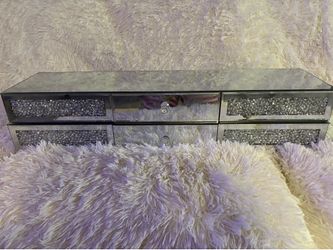 Set of 2 mirrored drawers