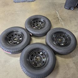 New Each 5x5 Bolt Pattern 205/75R15 Trailer Tire on 15" Wheel 205-75-15