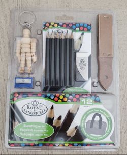 Mini sketching art set 12 pc