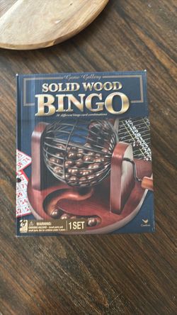 Game Gallery Solid Wood Bingo Set