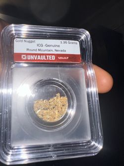1.26 G nevada raw gold