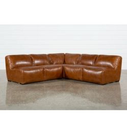  Leather Sectional Couch. BEAUTIFUL! 