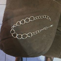 Silpada N1633 925 Sterling Silver Chunky Large Wavy Link 18 Necklace

