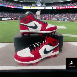 Men’s Size 8.5 Air Jordan 1 Retro Red Chicago Cleats 