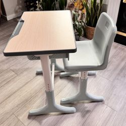 Adjustable Height Desk And Chair