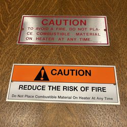 Sauna Caution Signs