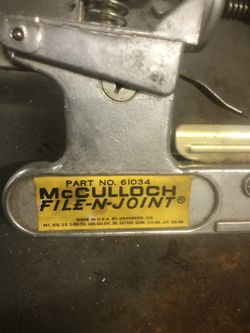 Mc culloch antique file N joint